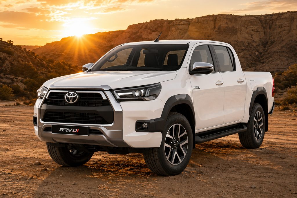 White Bulletproof Toyota Revo