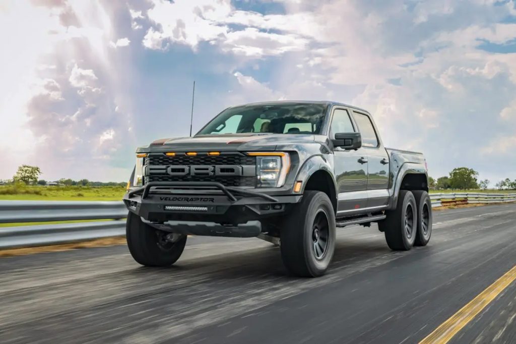 Armoured Ford F-150 bulletproof truck in Pakistan driving on road — AAT ArmourTech
